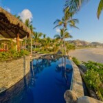 Palapa covered terrace.
