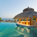 Swim up bar