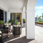 Terrace with ocean view