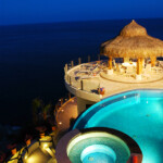 Pool & Palapa at Night