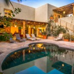 Villa from Pool at Dusk